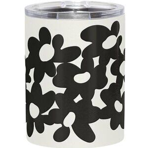 Black Floral Stainless Steel Tumbler by Santa Barbara Designs/NWT